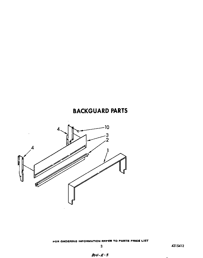 Whirlpool SF300BSRW5 backguard diagram