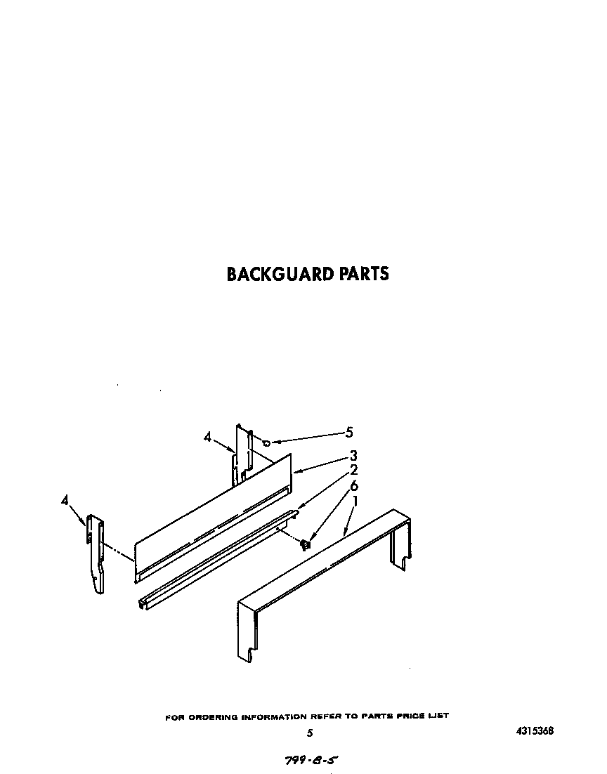 Whirlpool SF3020ERW4 backguard diagram