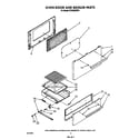 Whirlpool SF302EERW4 oven door and broiler diagram