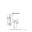 Whirlpool SF5140ERW6 cabinet door diagram