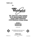 Whirlpool SM958PESW3 front cover diagram