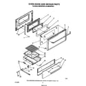 Whirlpool SM958PESW3 oven door and broiler diagram