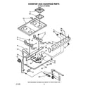 Whirlpool SF5100SRW3 cooktop and manifold diagram