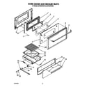 Whirlpool SF336PESW2 oven door and broiler diagram