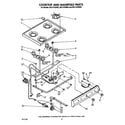 Whirlpool SF311PSRW2 cook top and manifold diagram