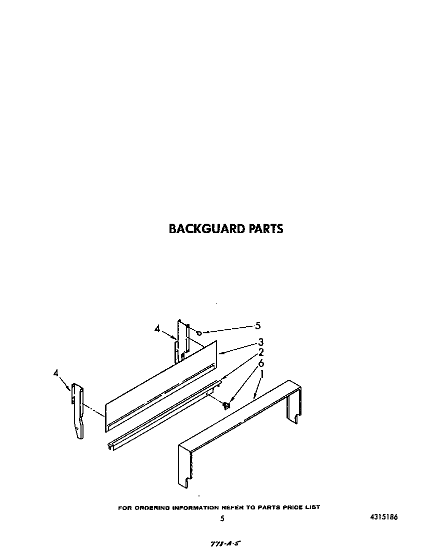 Whirlpool SF3020ERW3 backguard diagram