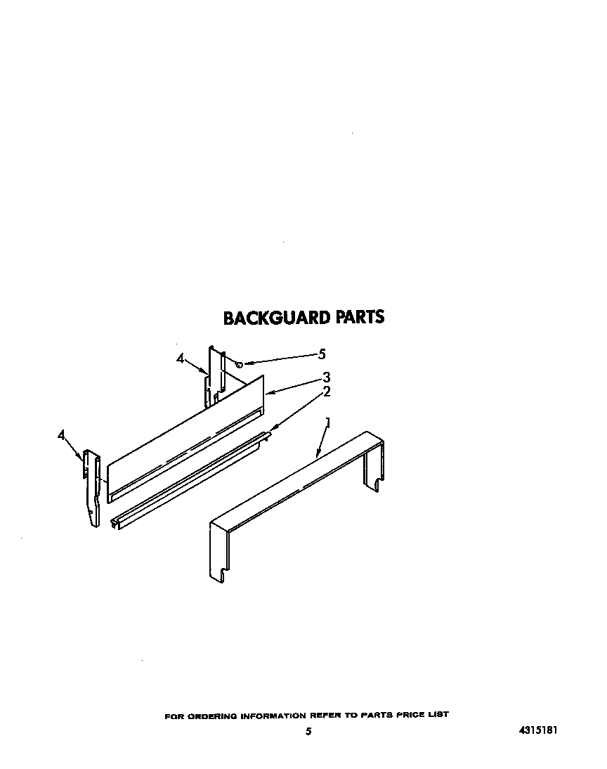 Whirlpool SF0100SRW3 backguard diagram