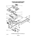 Whirlpool SS3004SRW2 cooktop and manifold diagram