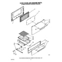 Whirlpool SF3004SRW3 oven door and broiler diagram