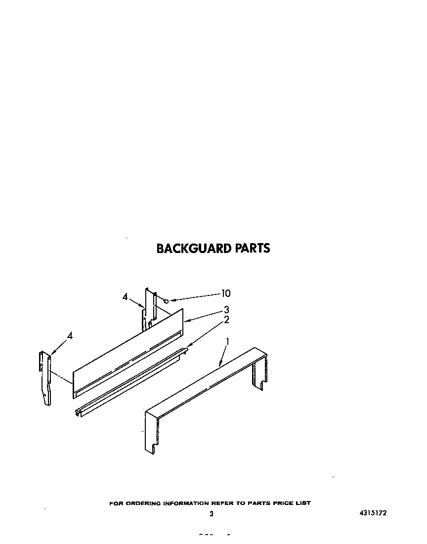 Whirlpool SF300BSRW3 backguard diagram