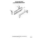 Whirlpool SF3000SRW3 backguard diagram