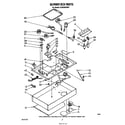 Whirlpool SC8536ERW1 burner box parts diagram