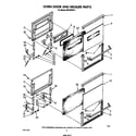 Whirlpool SB100PSR1 oven door and broiler diagram