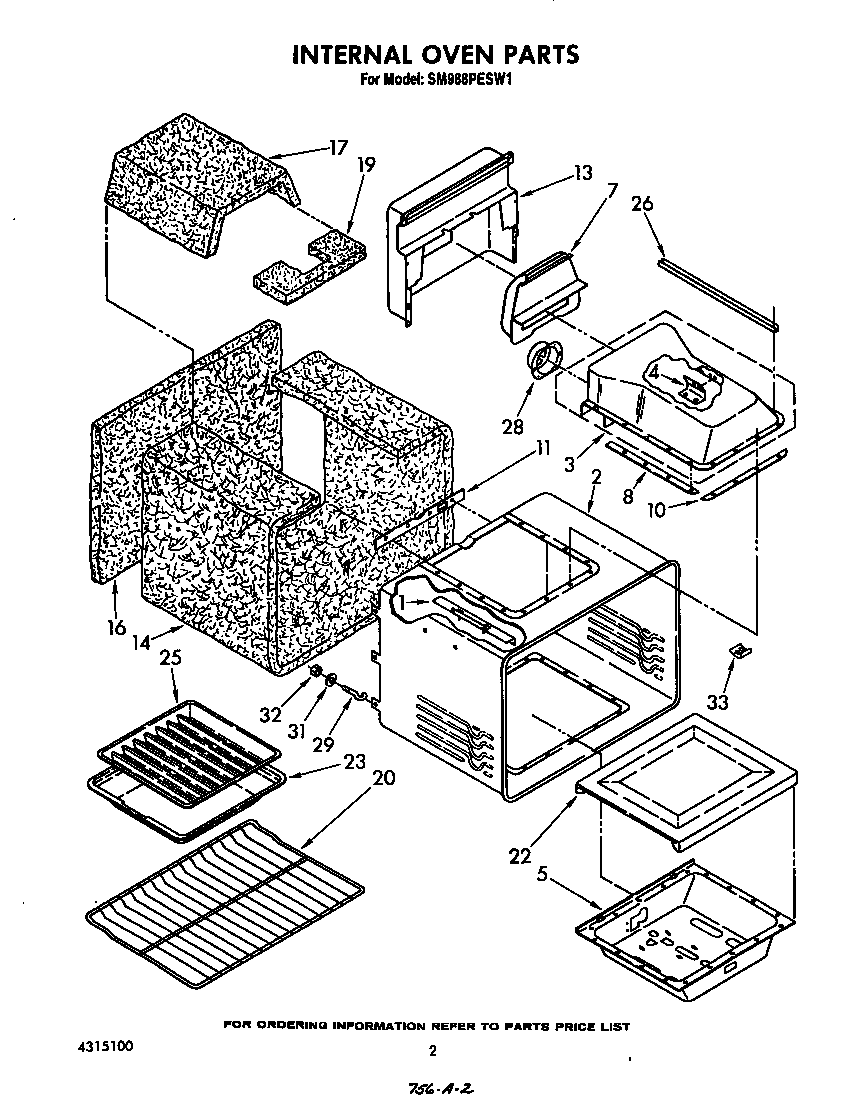 Whirlpool SM988PESW1 internal oven diagram