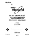 Whirlpool SM958PESW1 front cover diagram