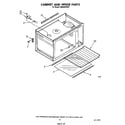 Whirlpool SM958PESW1 cabinet and hinge diagram