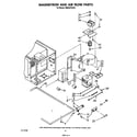 Whirlpool SM958PESW1 magnetron and airflow diagram