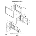 Whirlpool SM958PESW1 door and latch diagram