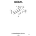 Whirlpool SF3021SRW0 backguard diagram