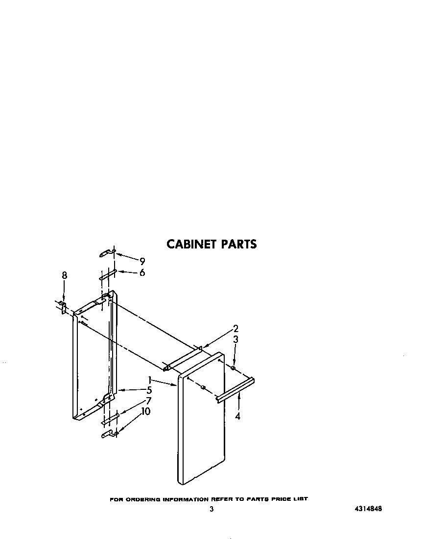 Whirlpool SF5100SRW2 cabinet diagram