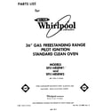 Whirlpool SF514ESRW2 front cover diagram