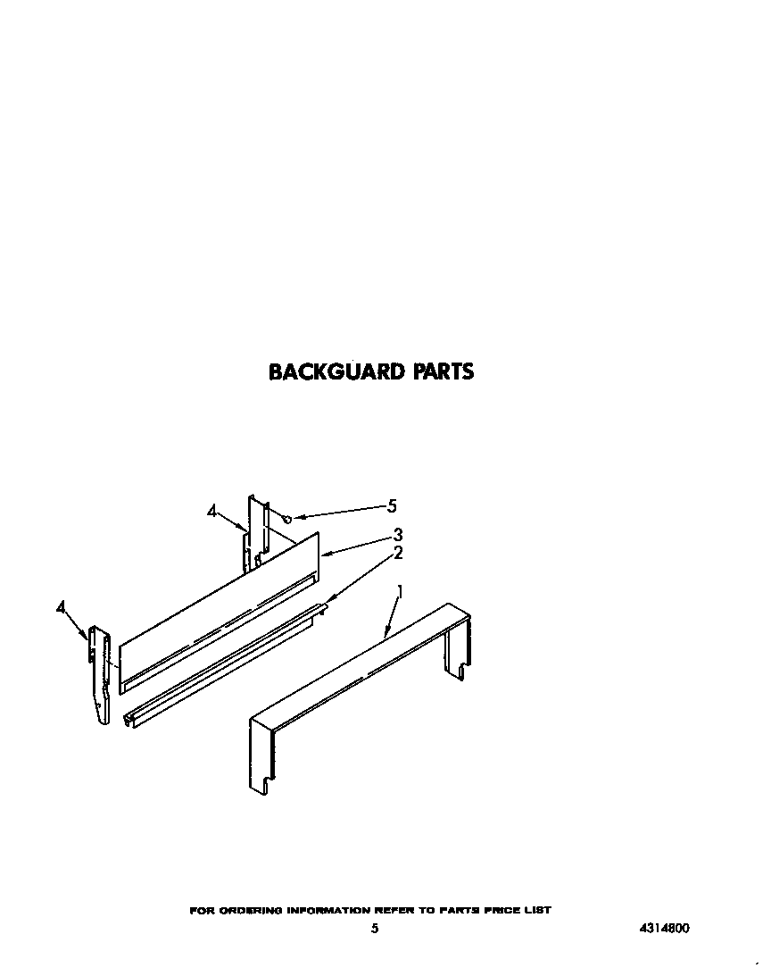 Whirlpool SF0100SRW2 backguard diagram