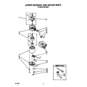 KitchenAid KCBC250X lower housing and motor diagram