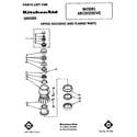 KitchenAid 6KCDI250V0 upper housing and flange diagram