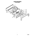 Whirlpool SF336PESW1 backguard diagram