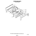 Whirlpool SF335EERW1 backguard diagram
