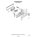 Whirlpool SF330PERW1 backguard diagram