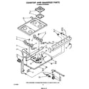 Whirlpool SF310PSRW1 cooktop and manifold diagram