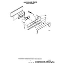 Whirlpool SF3100ERW1 backguard diagram