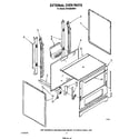 Whirlpool SF302ESRW1 external oven diagram