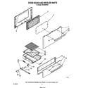 Whirlpool SF302ESRW1 oven door and broiler diagram