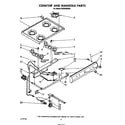 Whirlpool SS3004SRW0 cooktop and manifold diagram