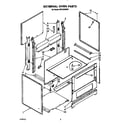 Whirlpool RF0100XRW1 external oven diagram