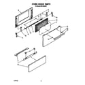 Whirlpool RF0100XRW1 oven door diagram