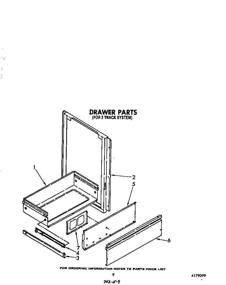 Whirlpool SE960PEPW1 drawer diagram