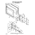 Whirlpool SM988PEPW2 door and latch diagram