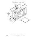 Whirlpool SM988PEPW2 cabinet and hinge diagram