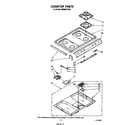 Whirlpool SM988PEPW2 cooktop diagram
