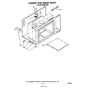 Whirlpool SM988PEPW1 cabinet and hinge diagram