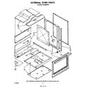 Whirlpool SF375BEPW1 external oven diagram