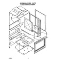 Whirlpool SF395BEPW1 external oven diagram