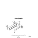 Whirlpool SF305EERW0 backguard diagram