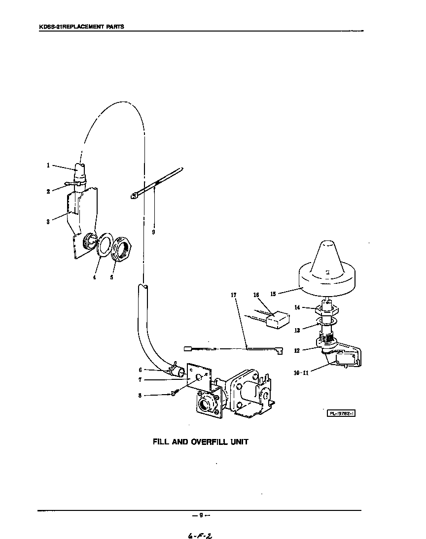 KitchenAid KUDS21SS0 fill and over fill diagram