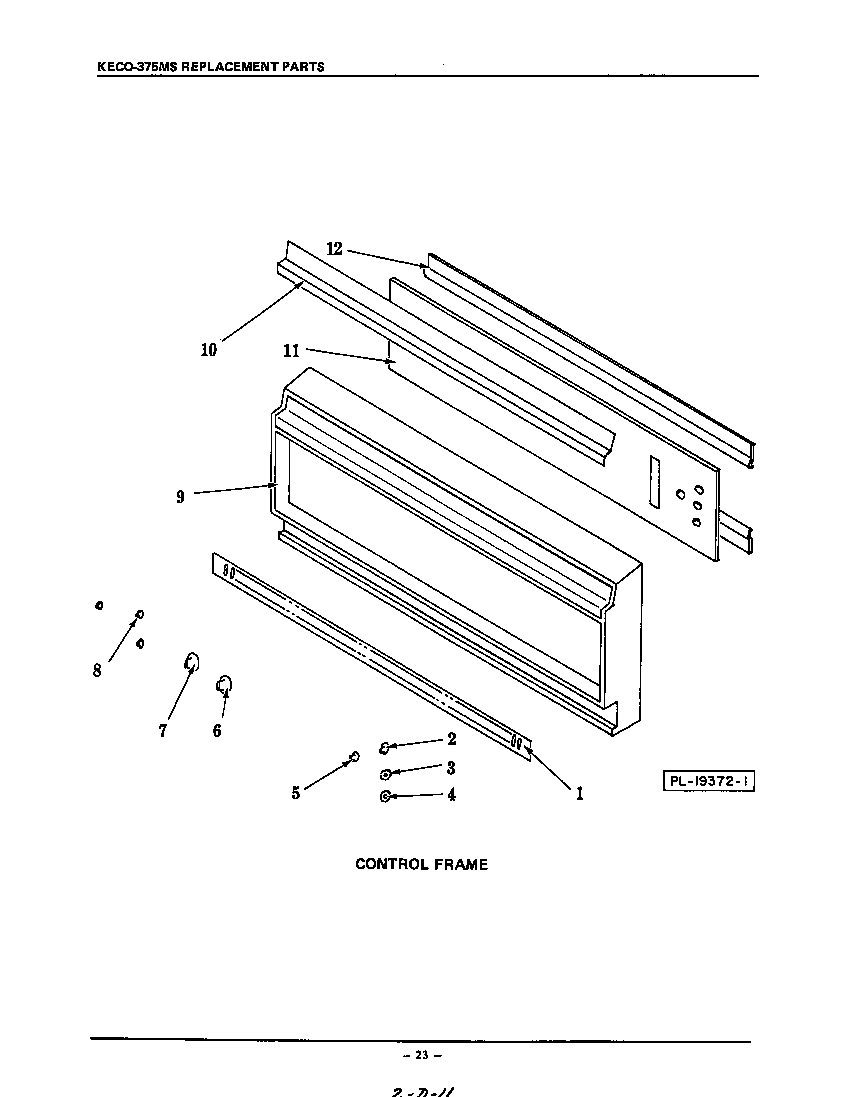 KitchenAid KECO375MS control diagram