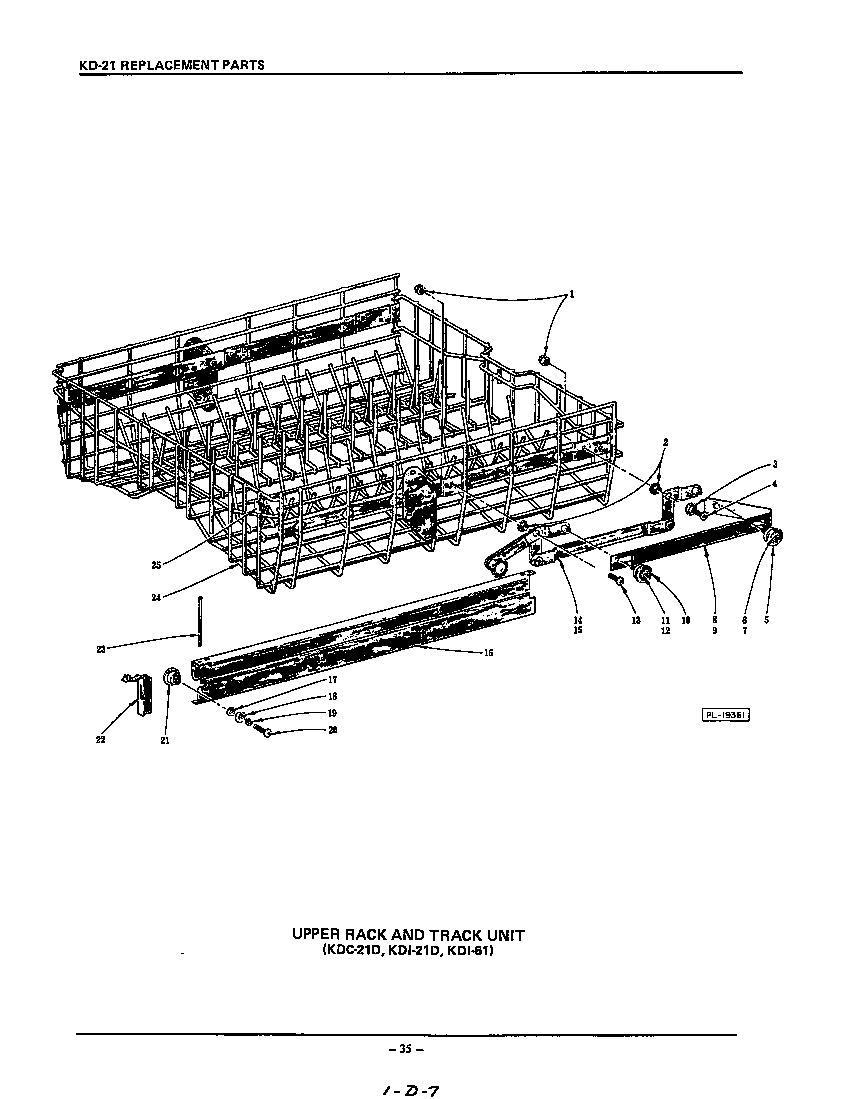 KitchenAid KUDS21CS0 ^kdc-21d, kdi-21d, kdi-61 diagram