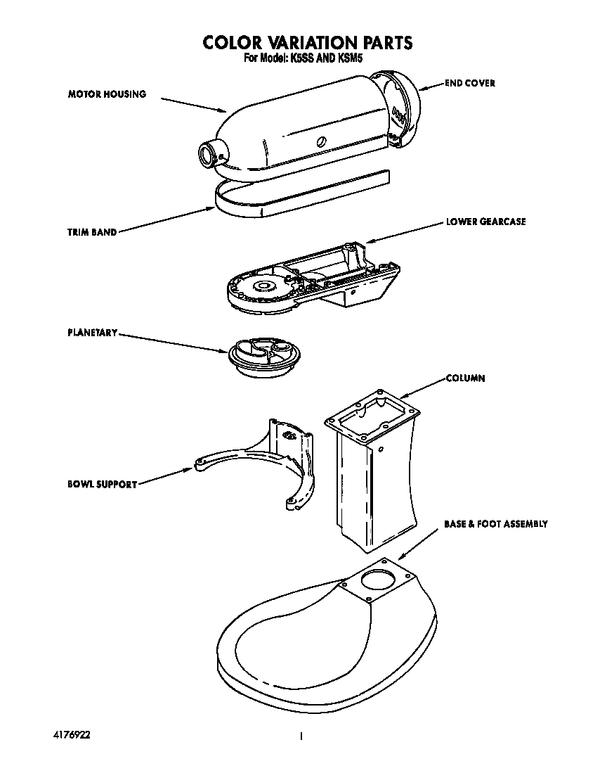 KitchenAid 7K5SS color variation diagram